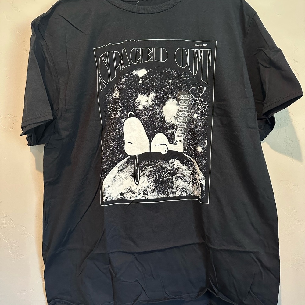 Black Short Sleeve Tee with Vintage Graphic